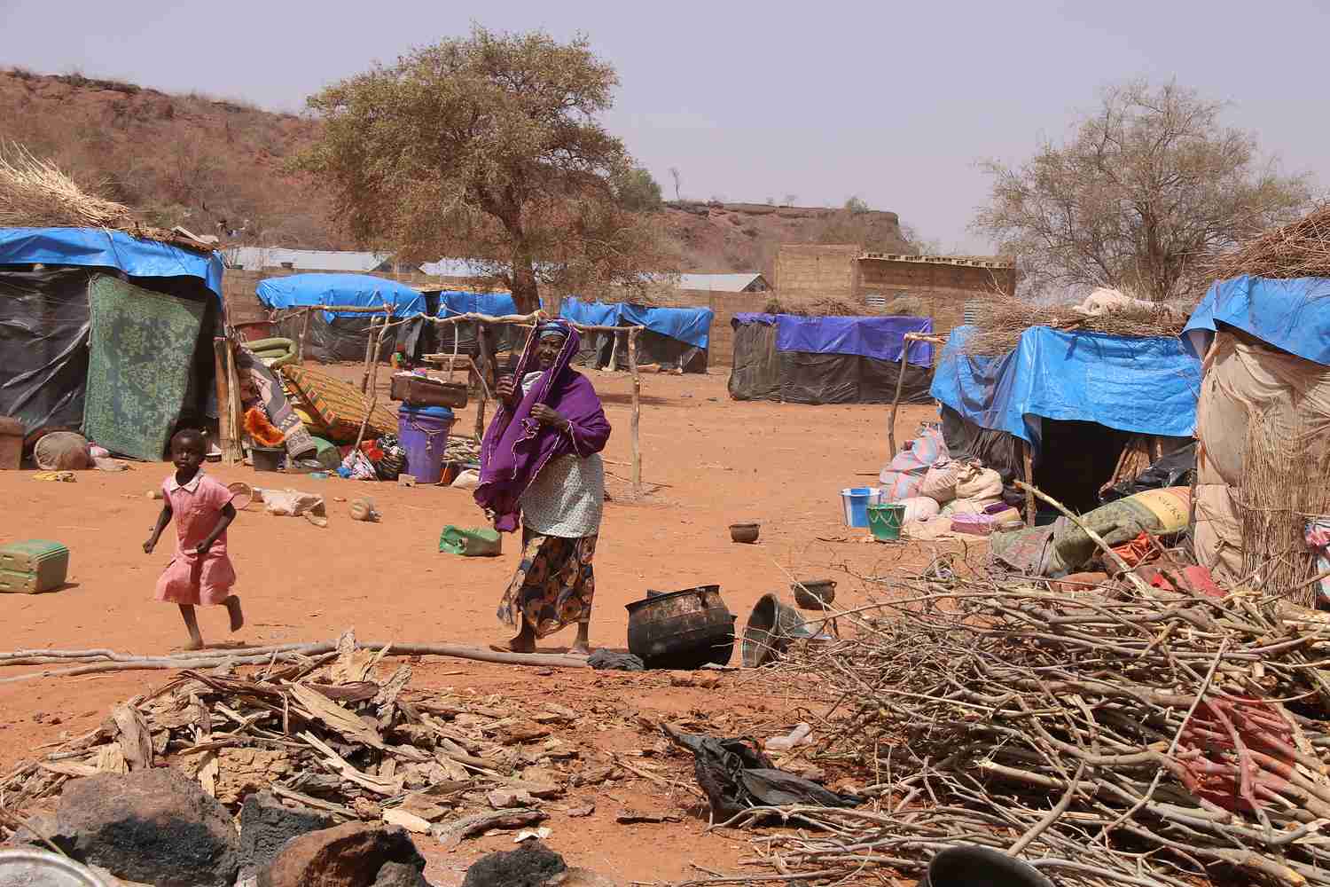 Campo de refugiados cerca de Uagadugú, capital de Burkina Faso. (ACN)