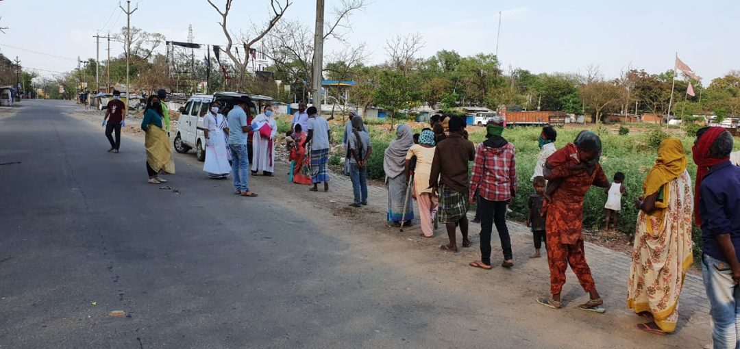 Alimentos para las familias pobres. Diócesis de Hazaribag. India. (ACN).