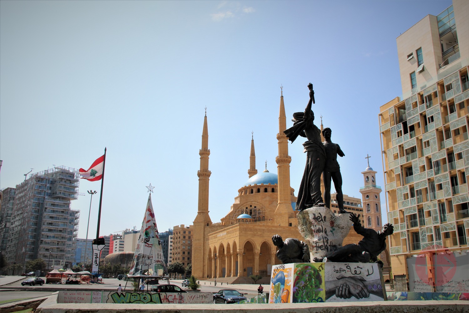 Plaza de los Mártires, en el centro de Beirut, Líbano. (ACN)