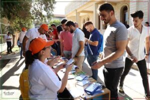 Jóvenes en la acogida del encuentro de Ankawa, norte de Irak. (ACN)