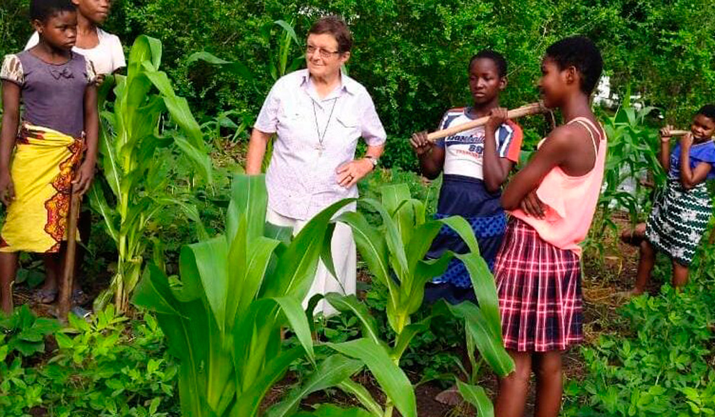 La hermana María De Coppi, en la misión de Mozambique. (ACN)