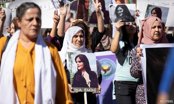 Protestas en Irán por la muerte de Masha Amini. (Reuters)