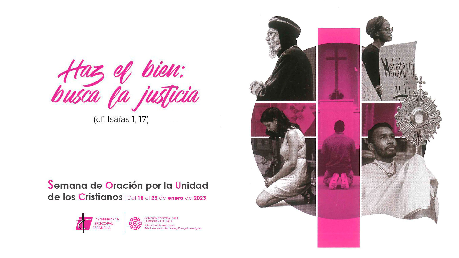 Cartel de la semana de oración, de la Conferencia Episcopal Española. (CEE)
