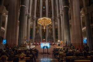 Celebración «Sent la Creu» en la Sagrada Familia, Barcelona. (Foto: R. Ripoll)