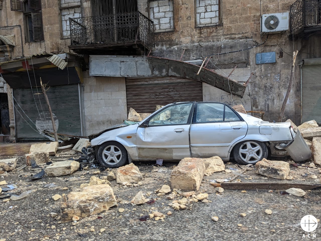 Destrucción en Alepo por el terremoto. (ACN)