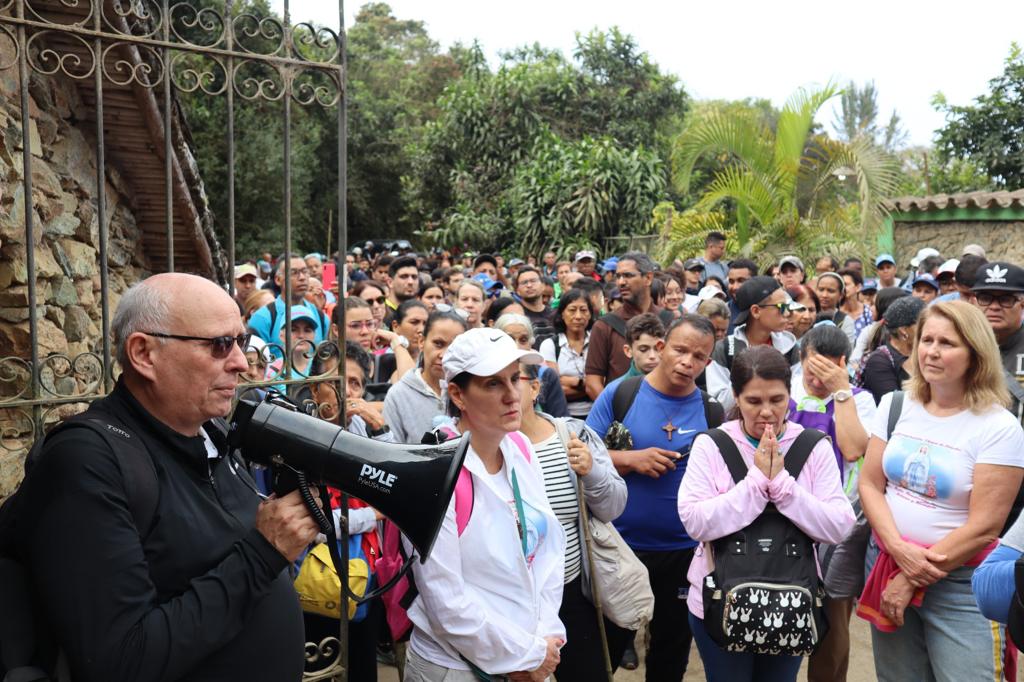 Mons. Raúl Biord Castillo, obispo de La Guaira, durante la Peregrinación de Nuestra Señora de Lourdes. (ACN)