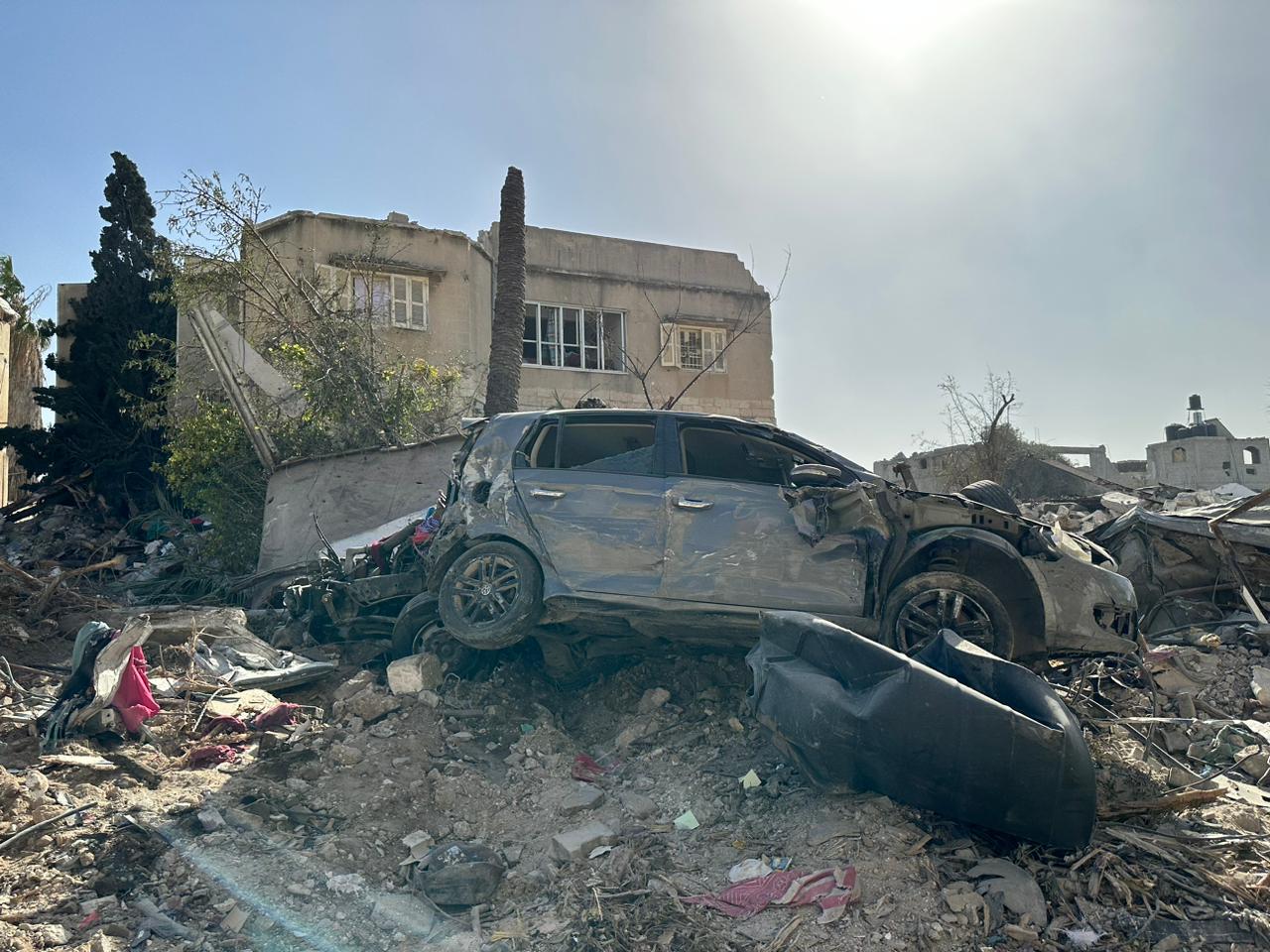 Destrucción tras los bombardeos en Gaza. (ACN)