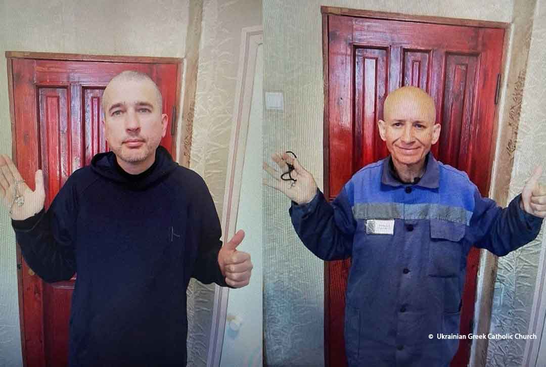 Sacerdotes greco-católicos ucranianos Ivan Levitsky y Bohdan Geleta liberados del cautiverio ruso(ACN) Sacerdotes greco-católicos ucranianos Ivan Levitsky y Bohdan Geleta liberados del cautiverio ruso(ACN)