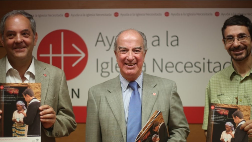 Presentación de la Memoria de Actividades 2016 de ACN España. (ACN) Presentación de la Memoria de Actividades 2016 de ACN España. (ACN)