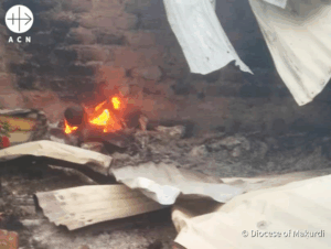 Ruinas tras el ataque contra cristianos en el estado de Benue, en Nigeria – Foto (C) Diocese of Makurdi