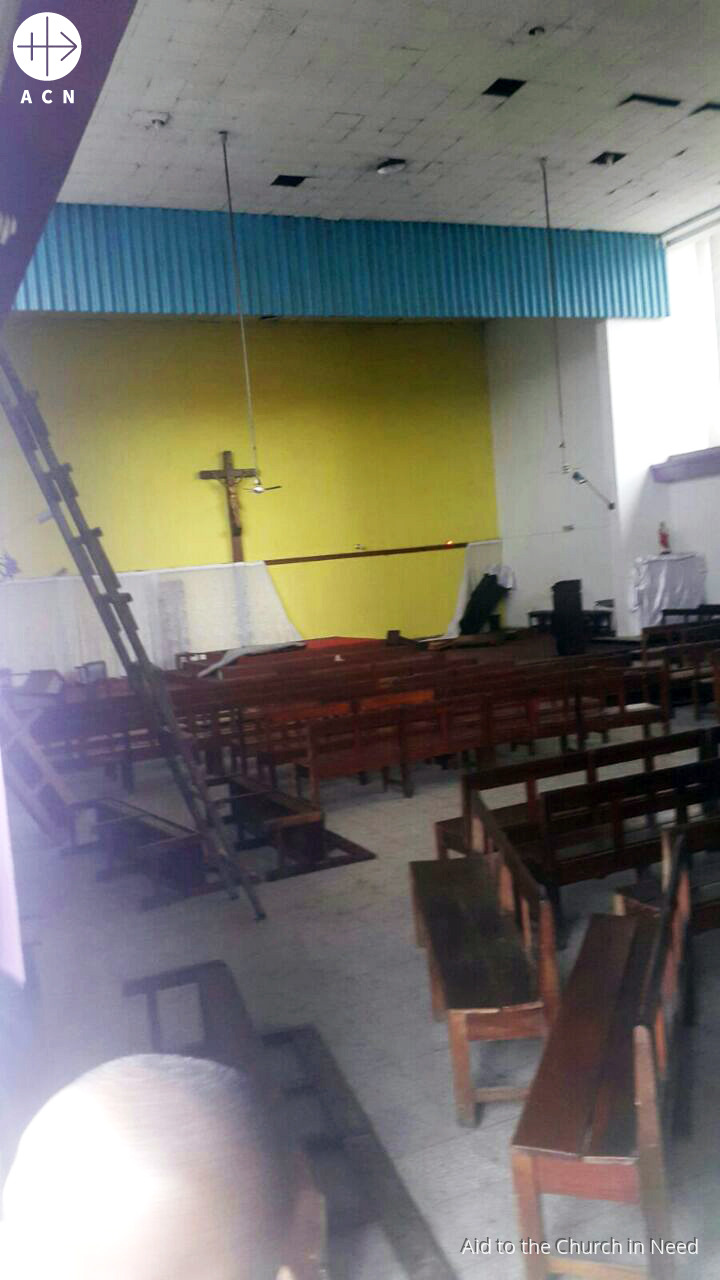 Iglesia atacada en Kinshasha en 2017 (Foto ACN)