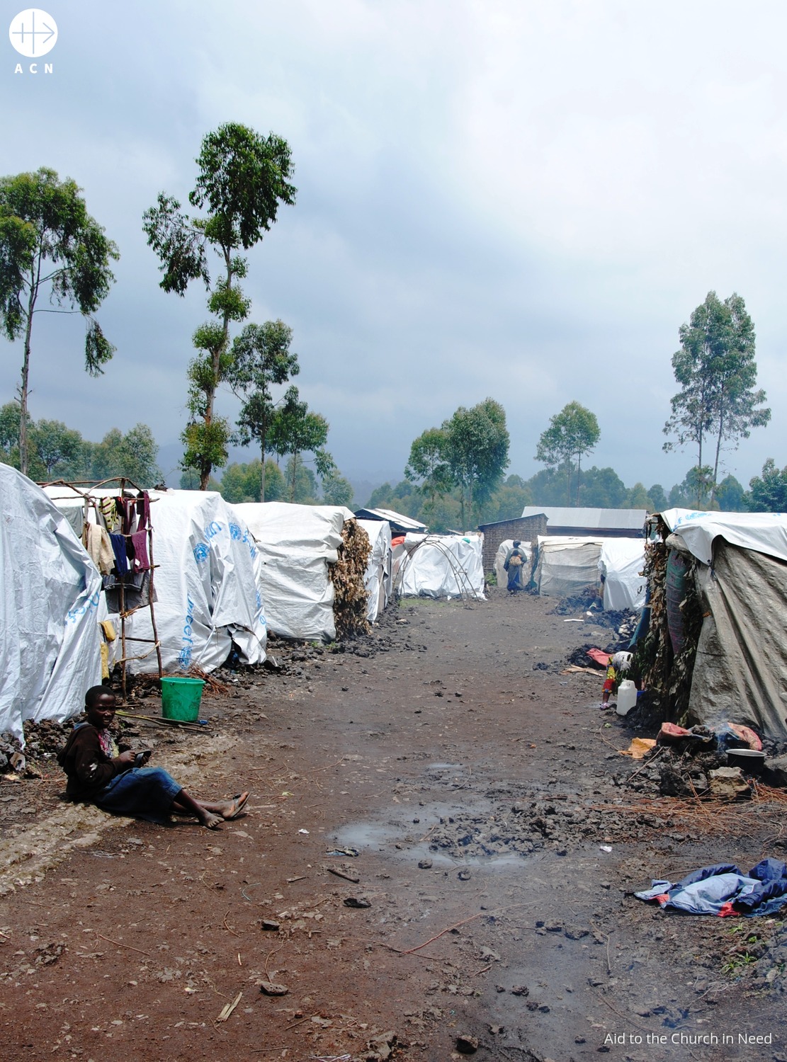 Campamento de desplazados en Goma (R.D. Congo)