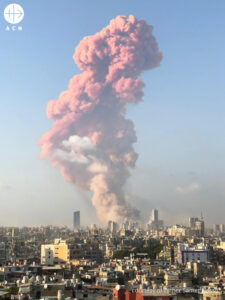 Explosión en el puerto de Beirut (Líbano) el 4 de agosto de 2020. © Father Samer Nassif Explosión en el puerto de Beirut (Líbano) el 4 de agosto de 2020. © Father Samer Nassif