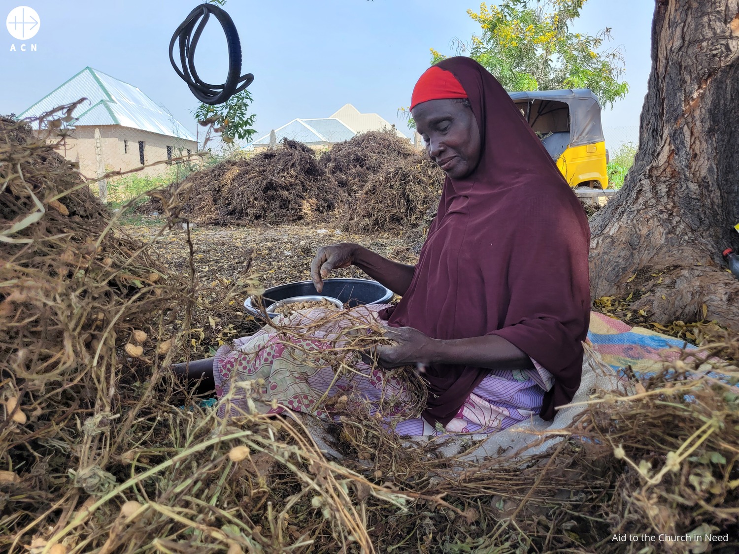 Mujer refugiada en el campo de Yola (Nigeria) Mujer refugiada en el campo de Yola (Nigeria)