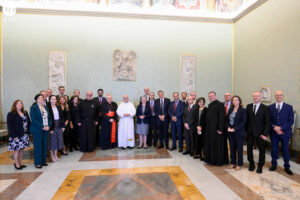El Papa León XIV recibe en audiencia privada a los presidentes y directores de ACN. © Vatican Media El Papa León XIV recibe en audiencia privada a los presidentes y directores de ACN. © Vatican Media