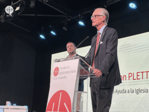 Walter von Plettemberg, presidente de ACN España, en el Acto Público en defensa de la Libertad Religiosa 2025