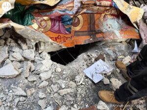Destrozos tras el ataque contra la iglesia de Mar Elías, en Damasco (Siria). © Greek Orthodox Patriarchate of Antioch Destrozos tras el ataque contra la iglesia de Mar Elías, en Damasco (Siria). © Greek Orthodox Patriarchate of Antioch