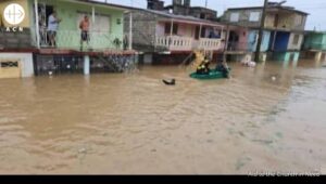Daños por la inundación tras el paso del huracán Melissa en Sagua de Tánamo (Cuba)