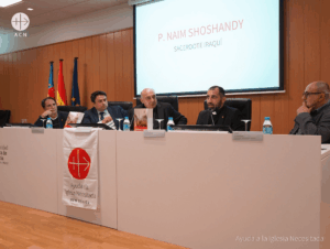 Testimonio del P. Naim Shoshandy, sacerdote iraquí, durante la presentación del Informe Libertad Religiosa en el Mundo 2025 en Valencia Testimonio del P. Naim Shoshandy, sacerdote iraquí, durante la presentación del Informe Libertad Religiosa en el Mundo 2025 en Valencia