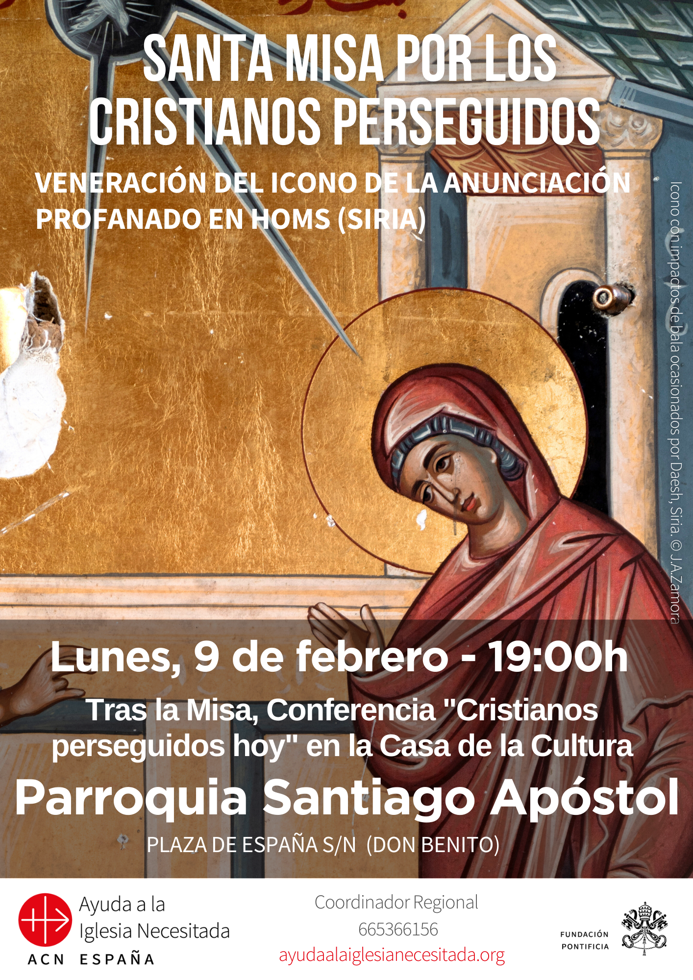 Santa Misa y Veneración del Icono de Homs (Siria) en Don Benito