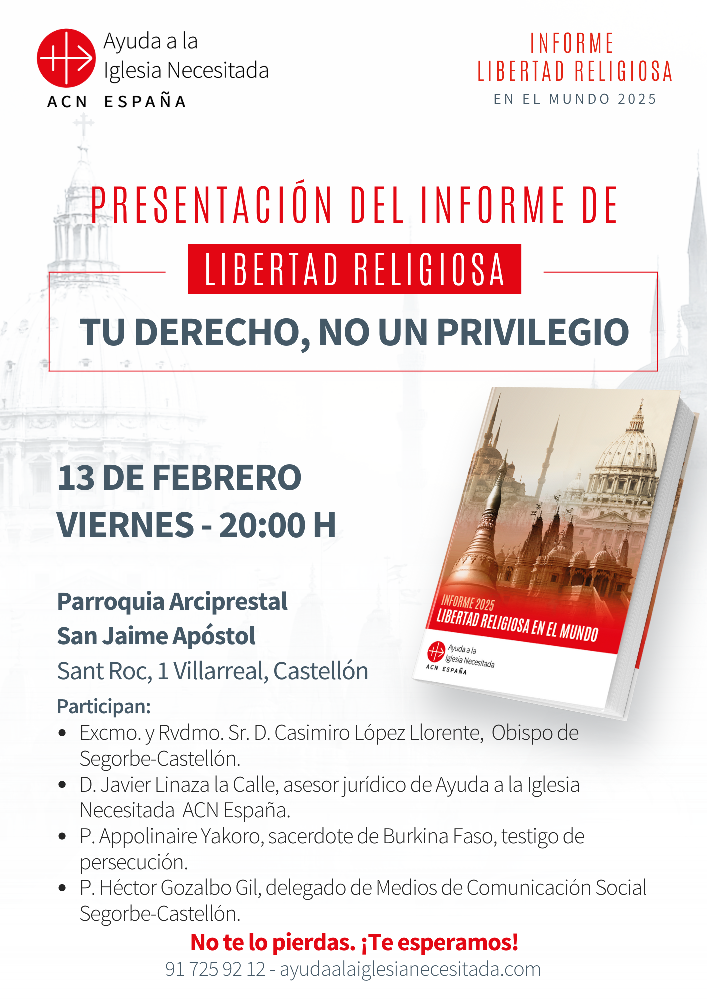 Presentación del Informe de Libertad Religiosa en Villarreal-Castellón 