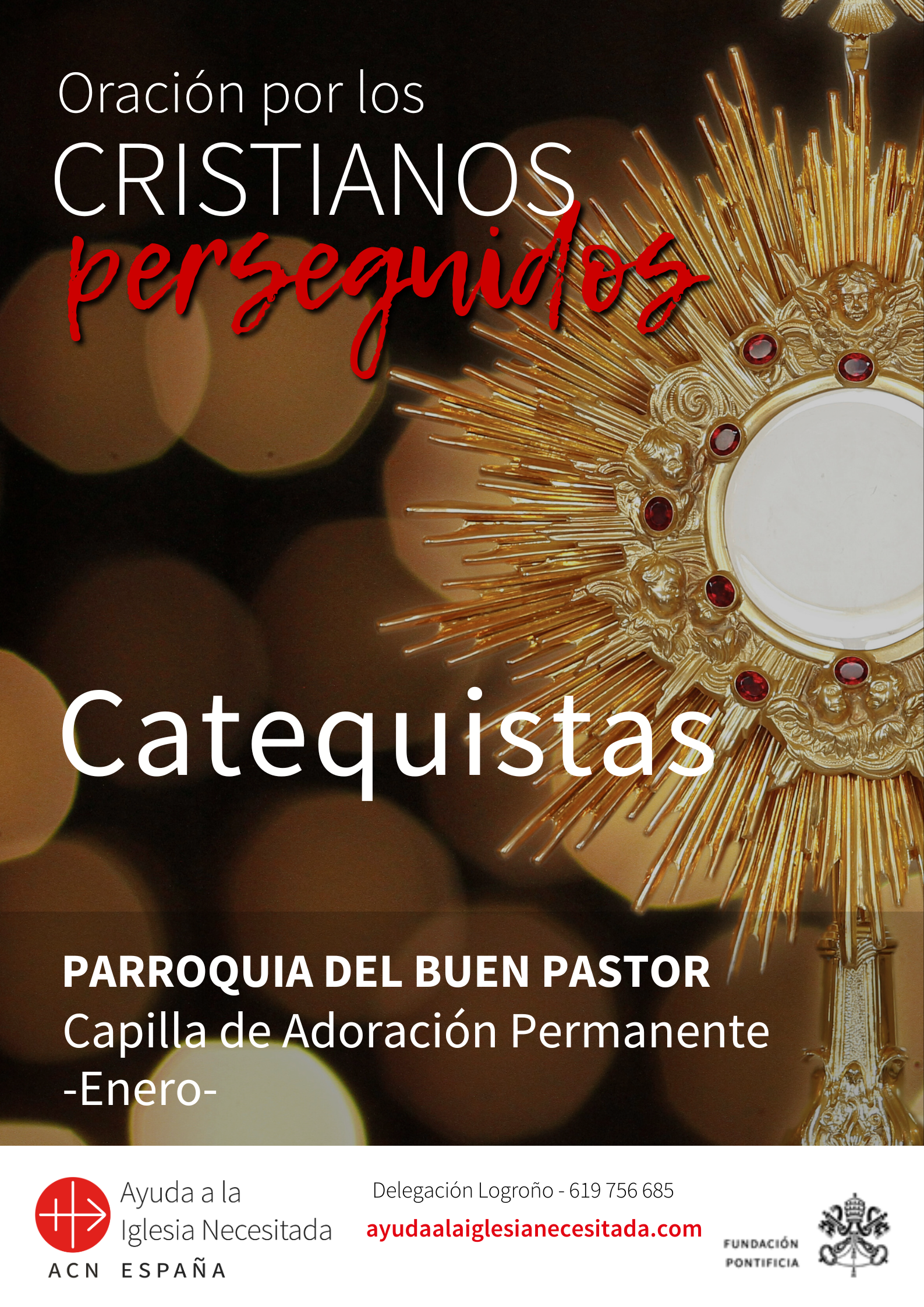 Adoración por Iglesia Perseguida - Catequistas en Logroño 
