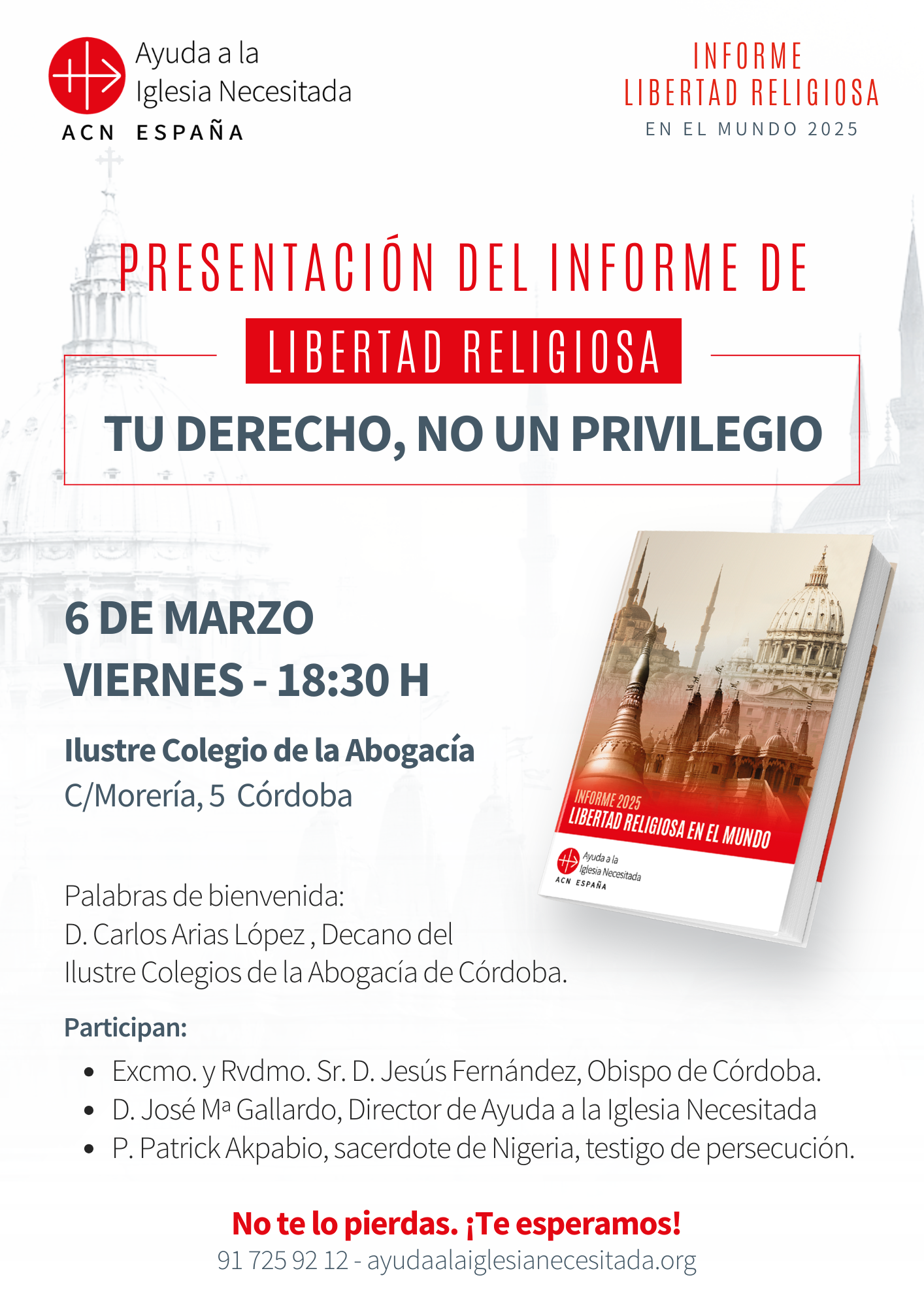 Presentación del Informe de Libertad Religiosa en Córdoba