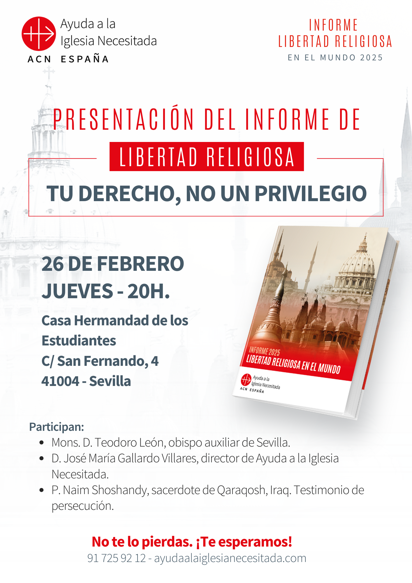 Presentación del Informe de Libertad Religiosa en Sevilla 
