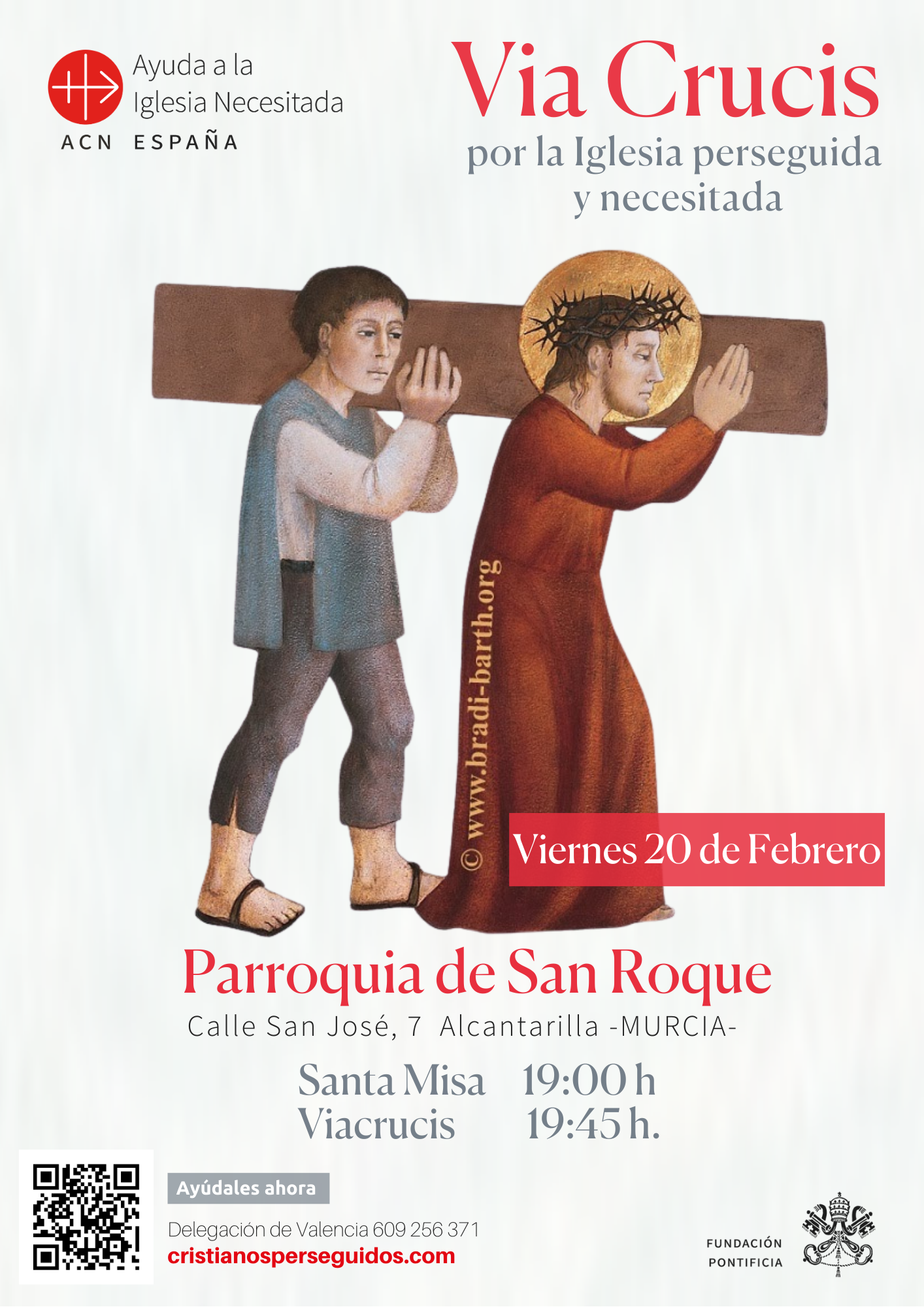 Eucaristía y Víacrucis en Murcia 