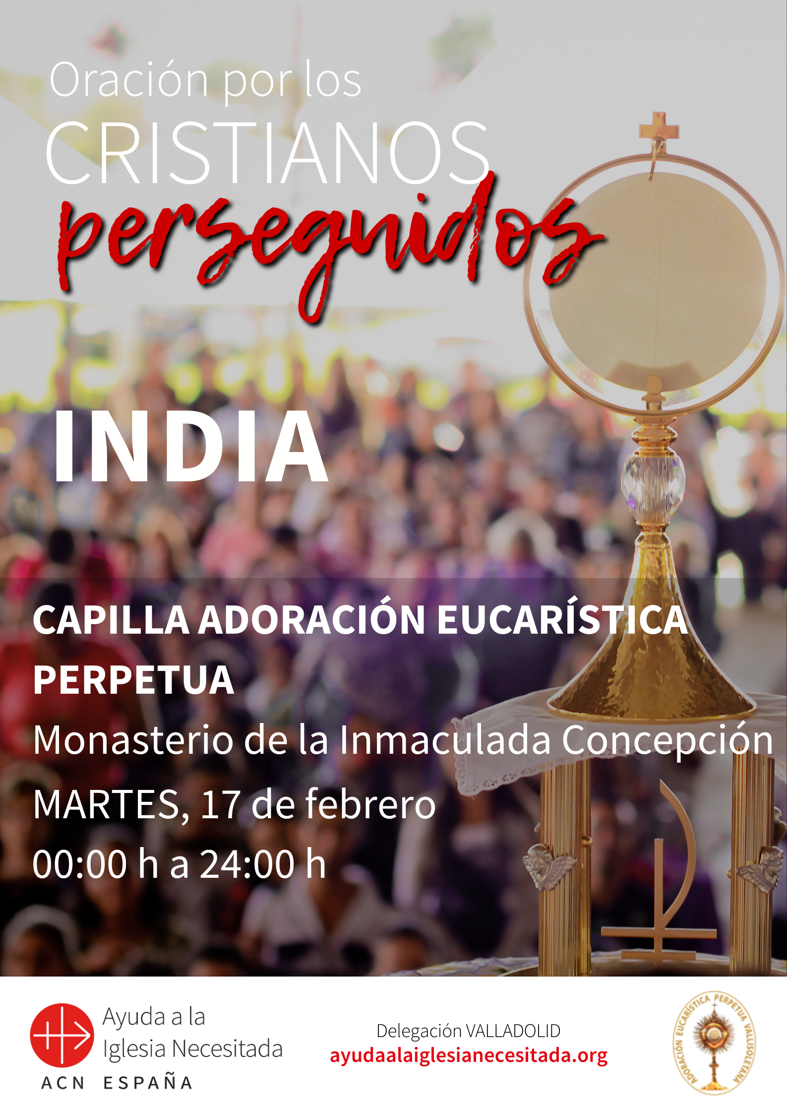 Adoración Eucarística por los cristianos perseguidos en Valladolid