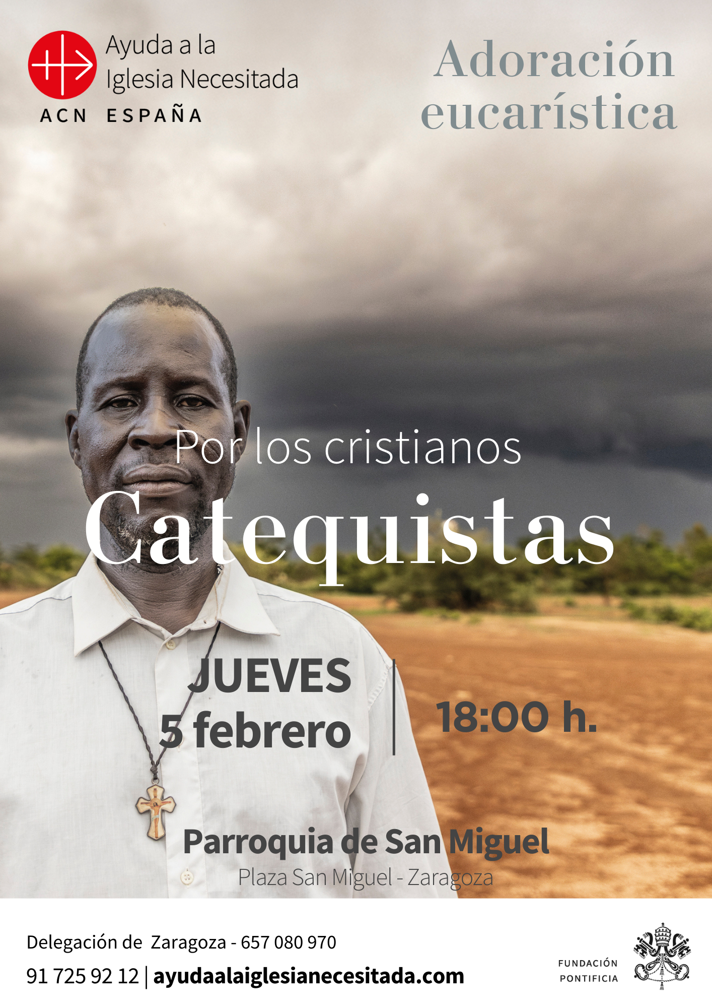 Adoración Eucarística por los Catequistas en Zaragoza 