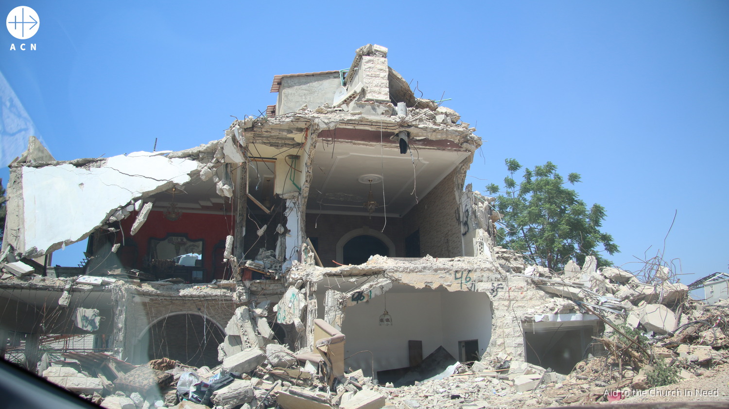 Casa destruida en Líbano por los bombardeos