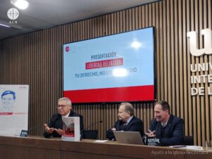 Presentación del Informe Libertad Religiosa en el Mundo 2025 de ACN en la sede de la UNIR (Logroño)
