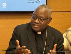 Monseñor Ignatius Kaigama, arzobispo de Nigeria, durante la presentación de la campaña ‘Sana Nigeria’ de ACN. © ACN España