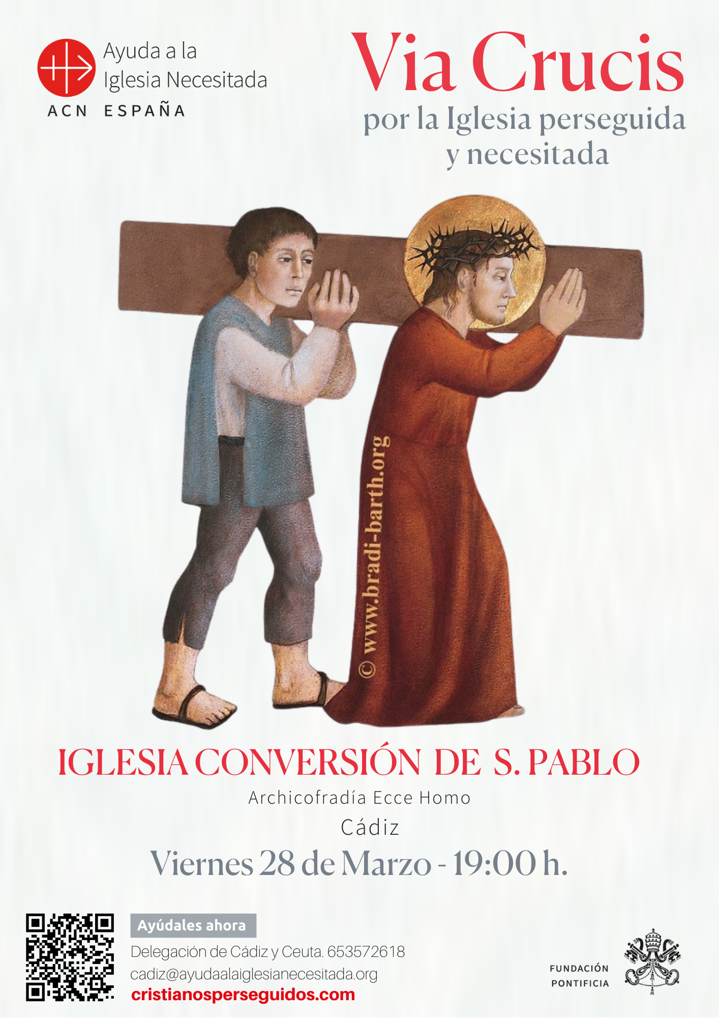 Via crucis por los cristianos perseguidos en Cádiz 