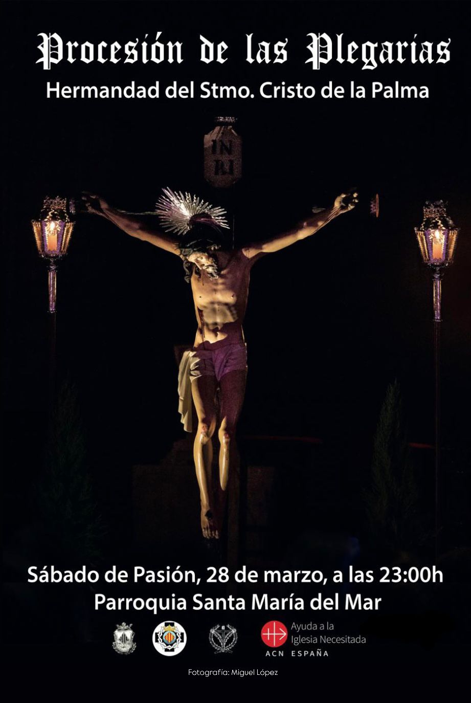 Procesión de las plegarias del Cristo de la Palma en Valencia