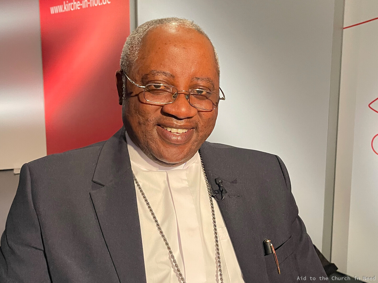 Monseñor Habila Tyiakwonaboi Daboh, obispo de Zaria, en el norte de Nigeria
