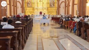 Sesión de preparación para la visita del Papa León XIV en la catedral-basílica de Mongomo (Guinea Ecuatorial)