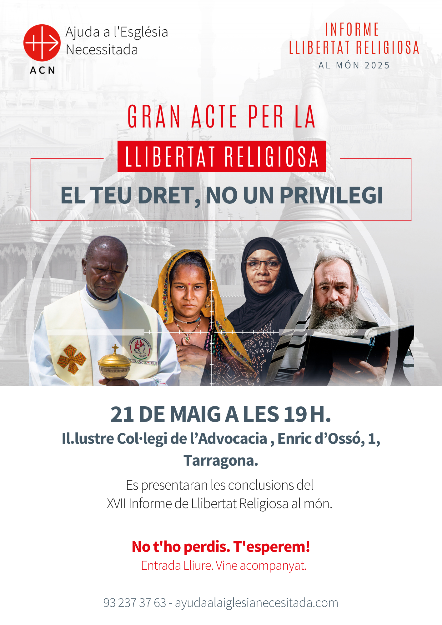 Presentación del Informe sobre Libertad Religiosa en Tarragona