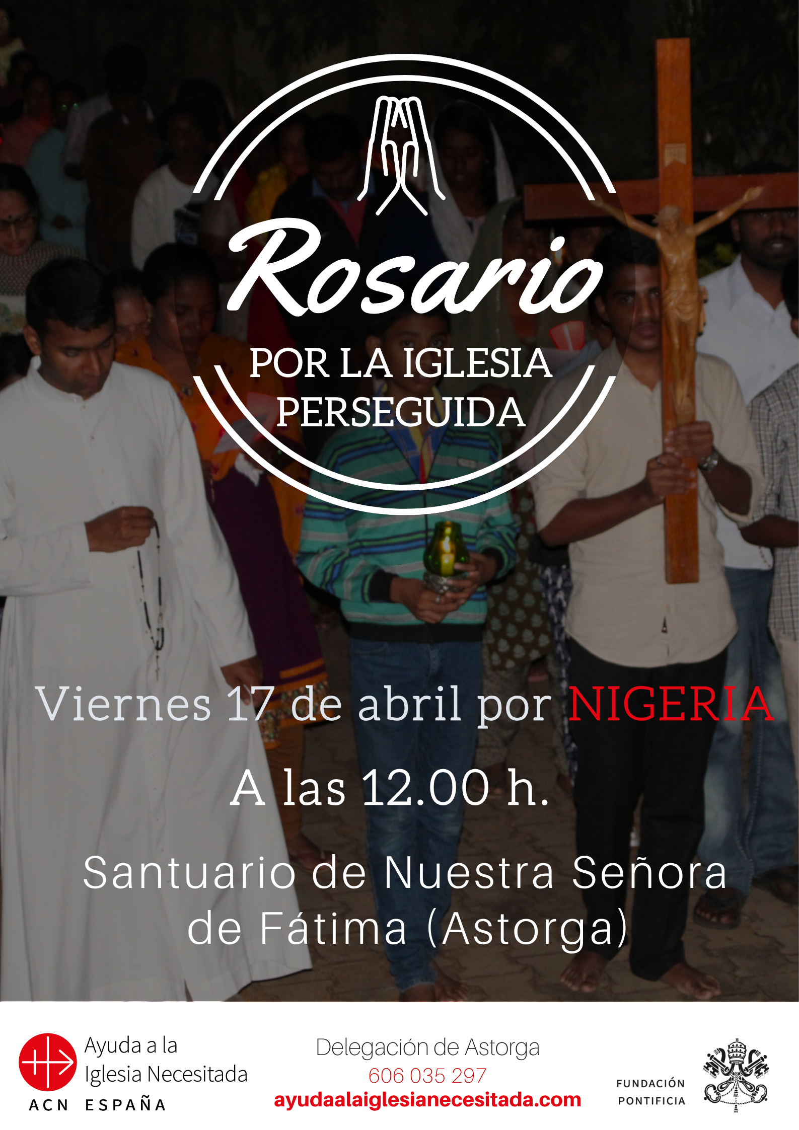 Santo Rosario por los cristianos perseguidos, Nigeria en Astorga