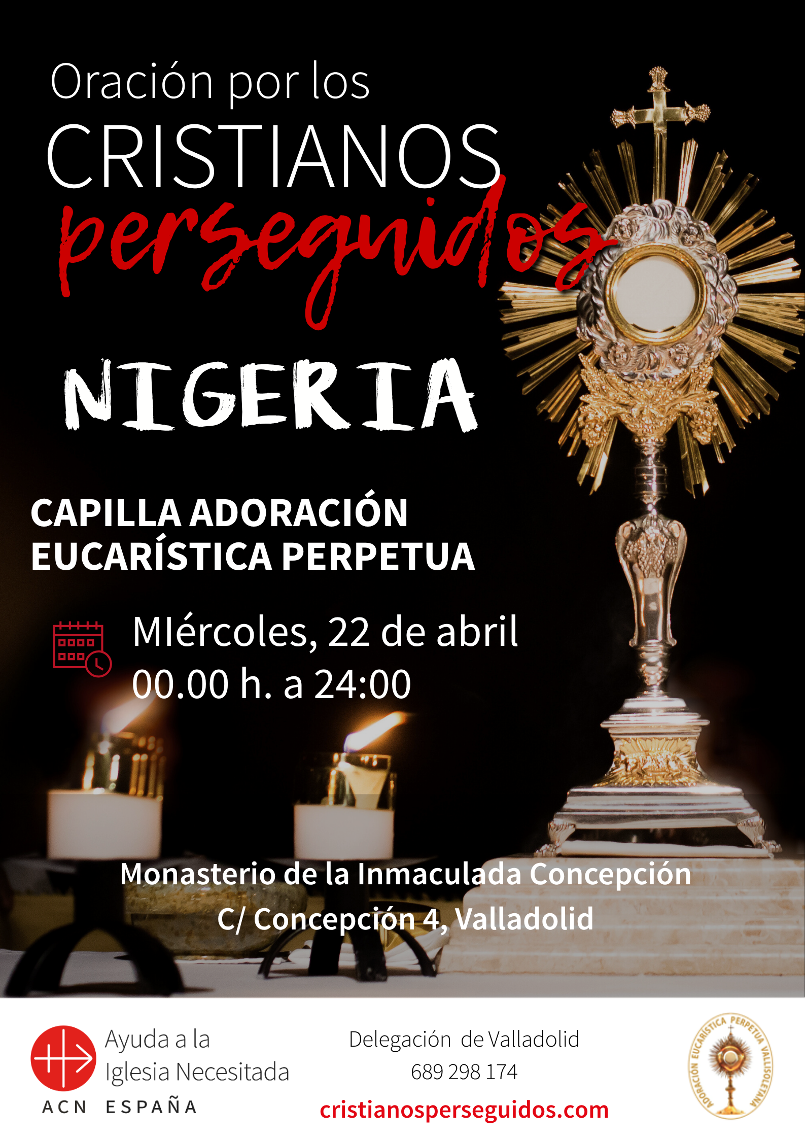 Adoración Eucarística por los cristianos perseguidos en Valladolid