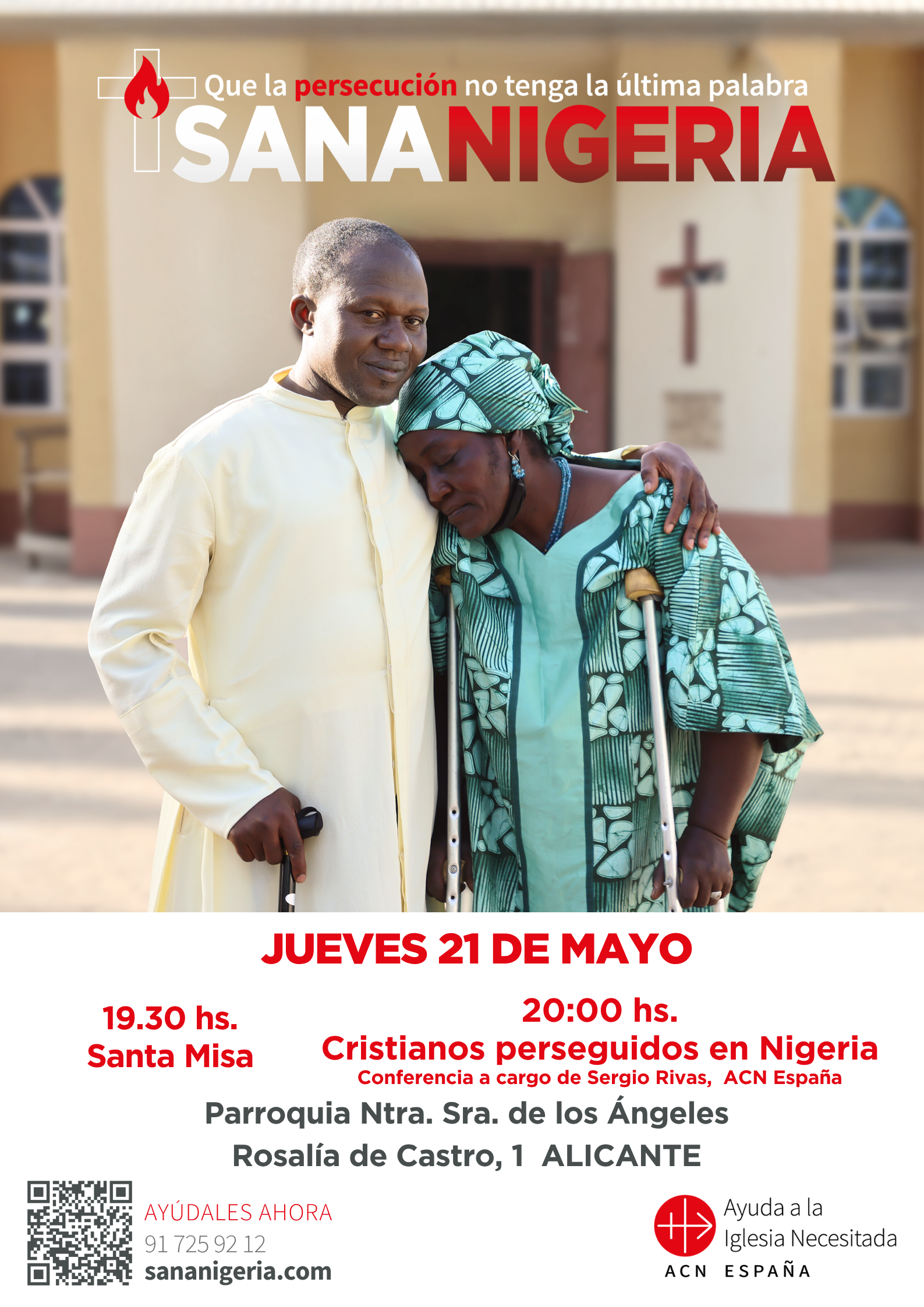 Santa Misa y Conferencia sobre Cristianos Perseguidos en Nigeria en Alicante 