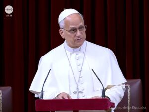 Intervención del Papa León XIV en el Congreso de los Diputados durante su visita apostólica a España. © Congreso de los Diputados Intervención del Papa León XIV en el Congreso de los Diputados durante su visita apostólica a España. © Congreso de los Diputados