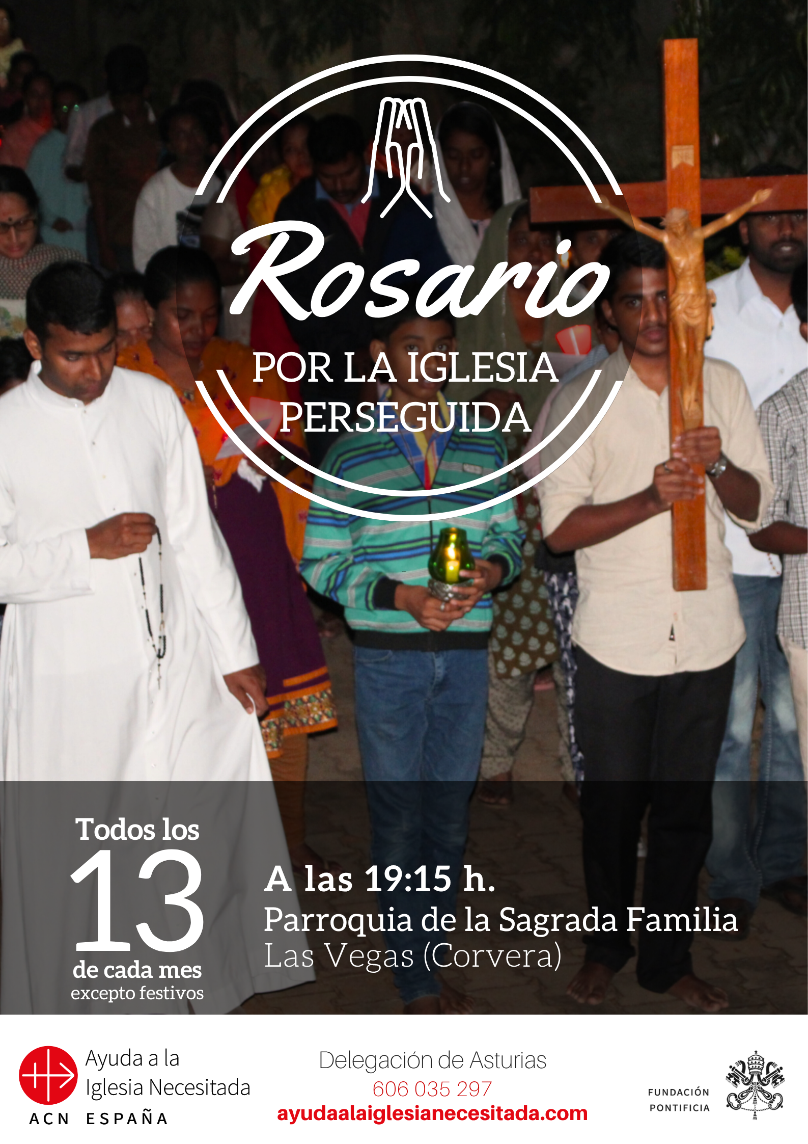 Santo Rosario y Eucaristía por los cristianos perseguidos en Asturias
