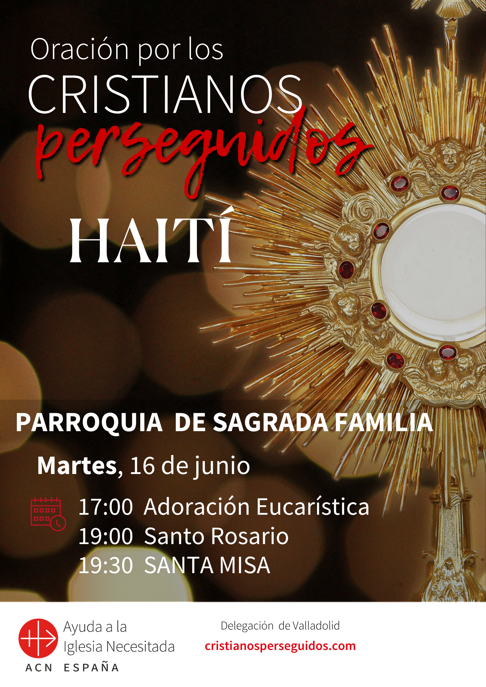 Adoración Eucarística por los cristianos perseguidos en Valladolid