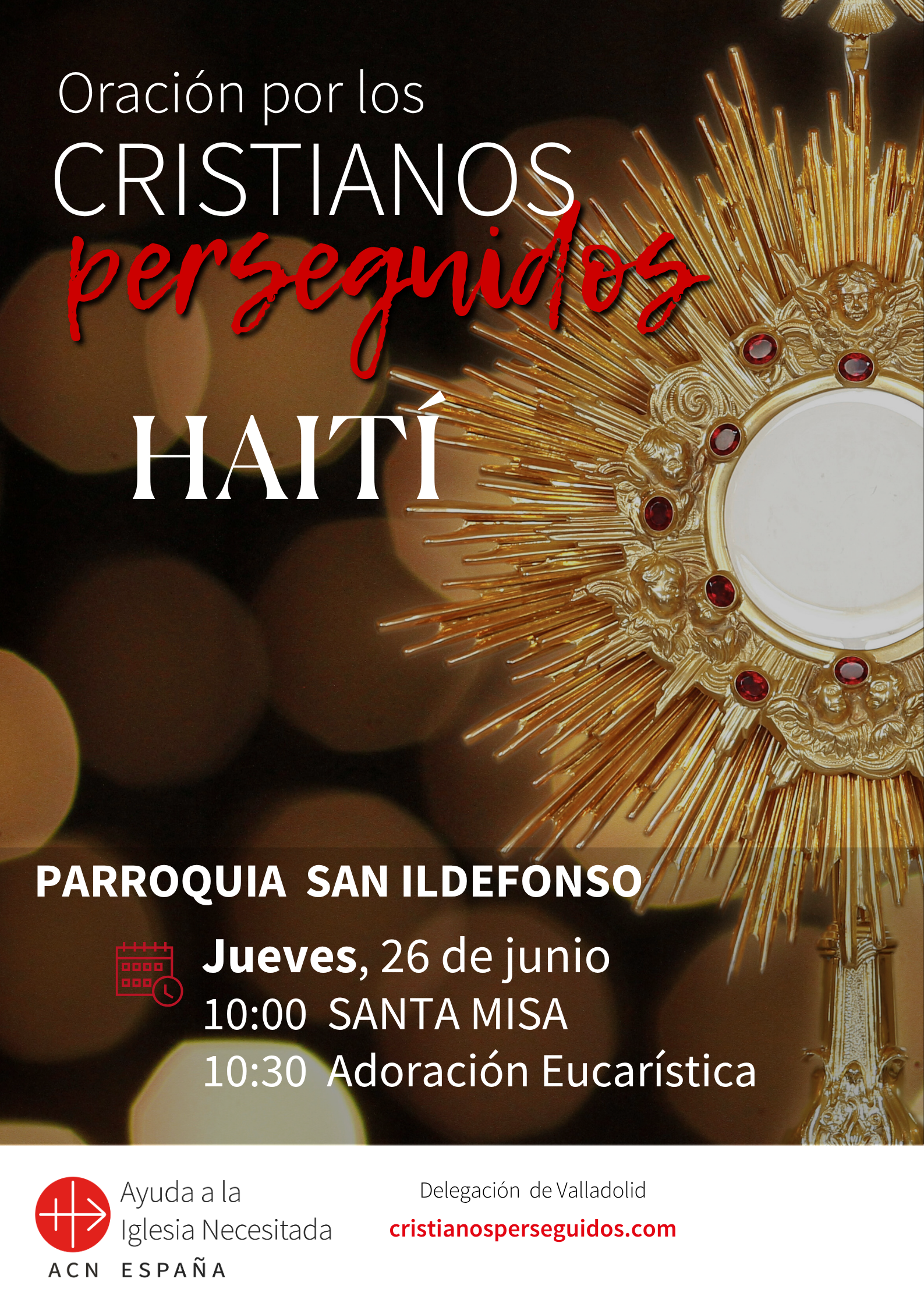 Adoración Eucarística por los cristianos perseguidos en Valladolid