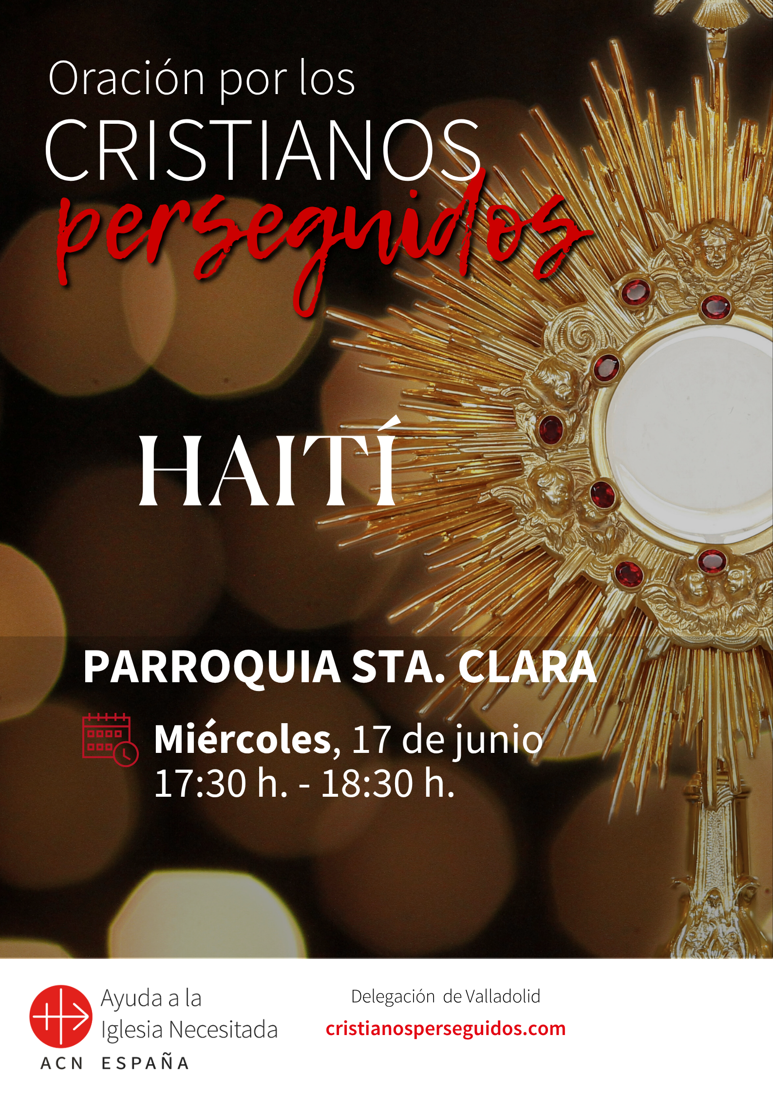 Adoración Eucarística por los cristianos perseguidos en Valladolid
