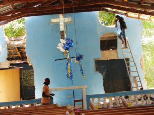 Repair of the church of Magagnosse