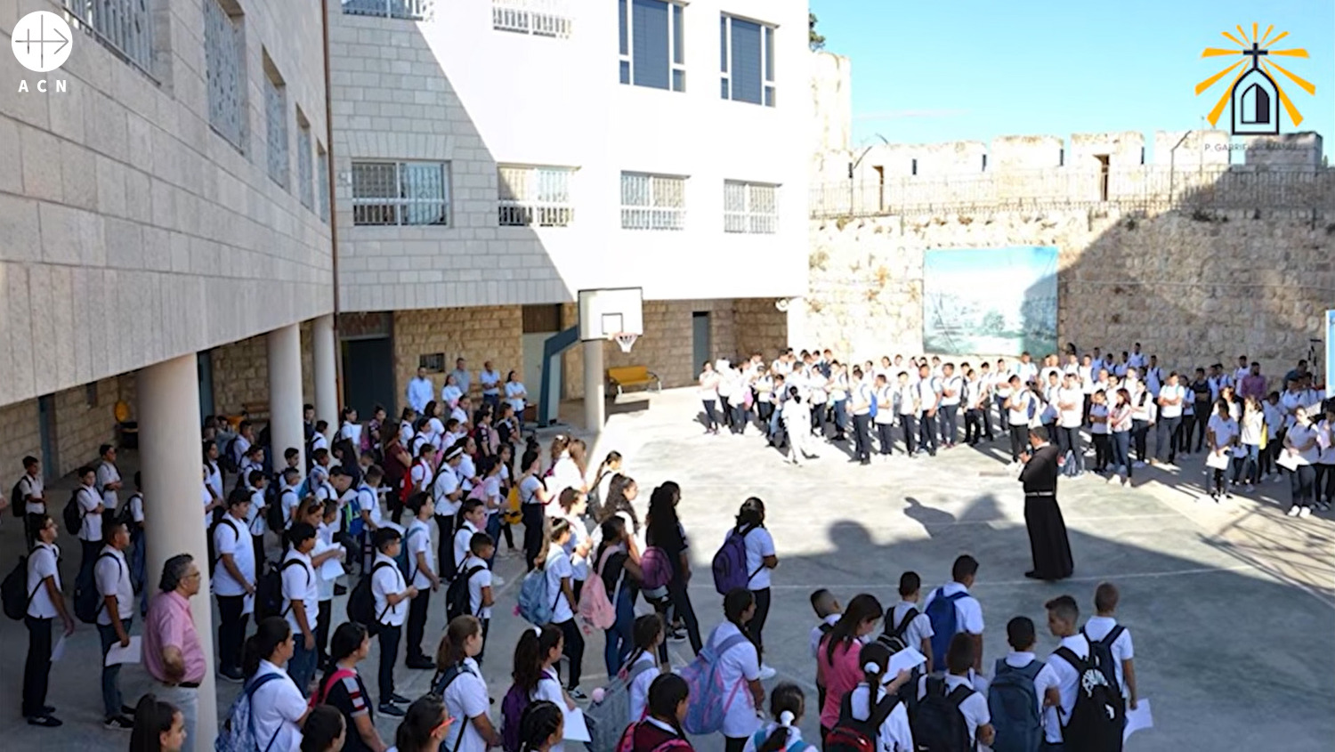 Primer día del curso 2026-2027 en la escuela católica de Gaza Primer día del curso 2026-2027 en la escuela católica de Gaza