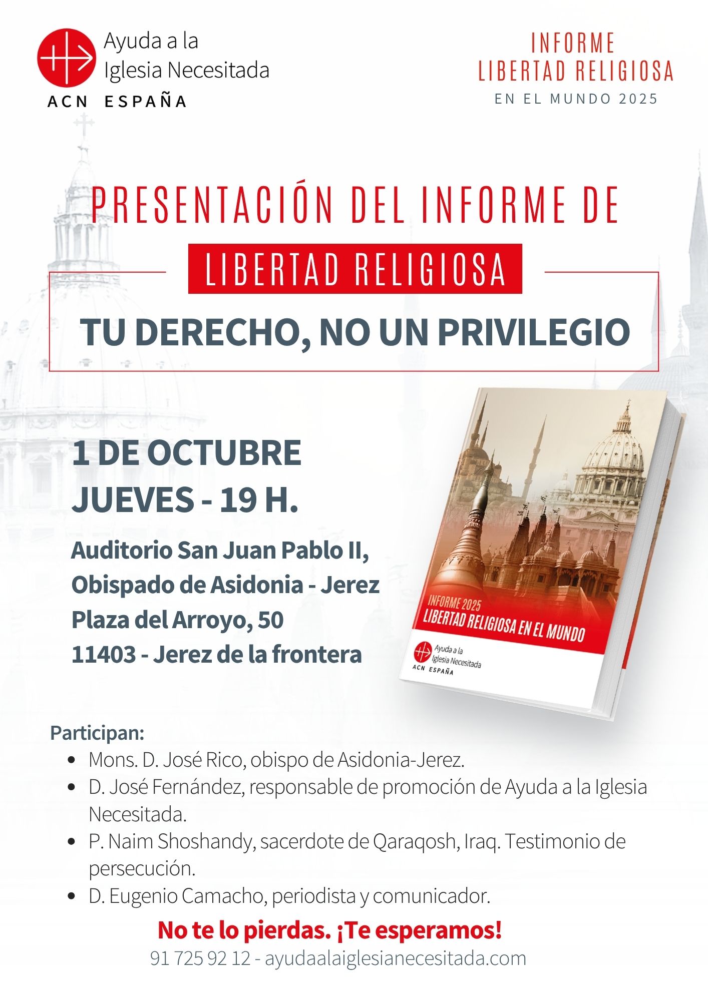 Presentación del Informe de Libertad Religiosa